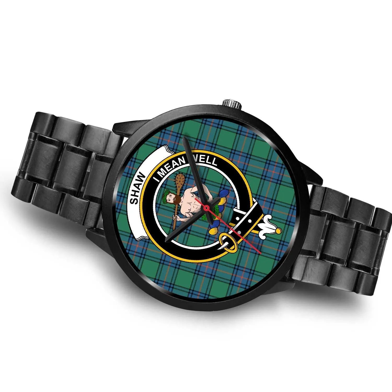 Shaw of Sauchie Clan Badge Tartan Black Watch