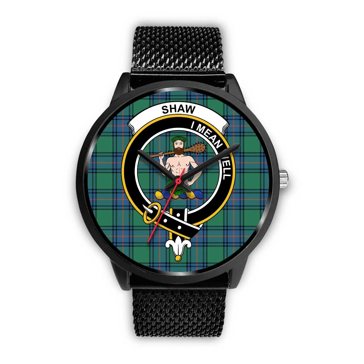 Shaw of Sauchie Clan Badge Tartan Black Watch