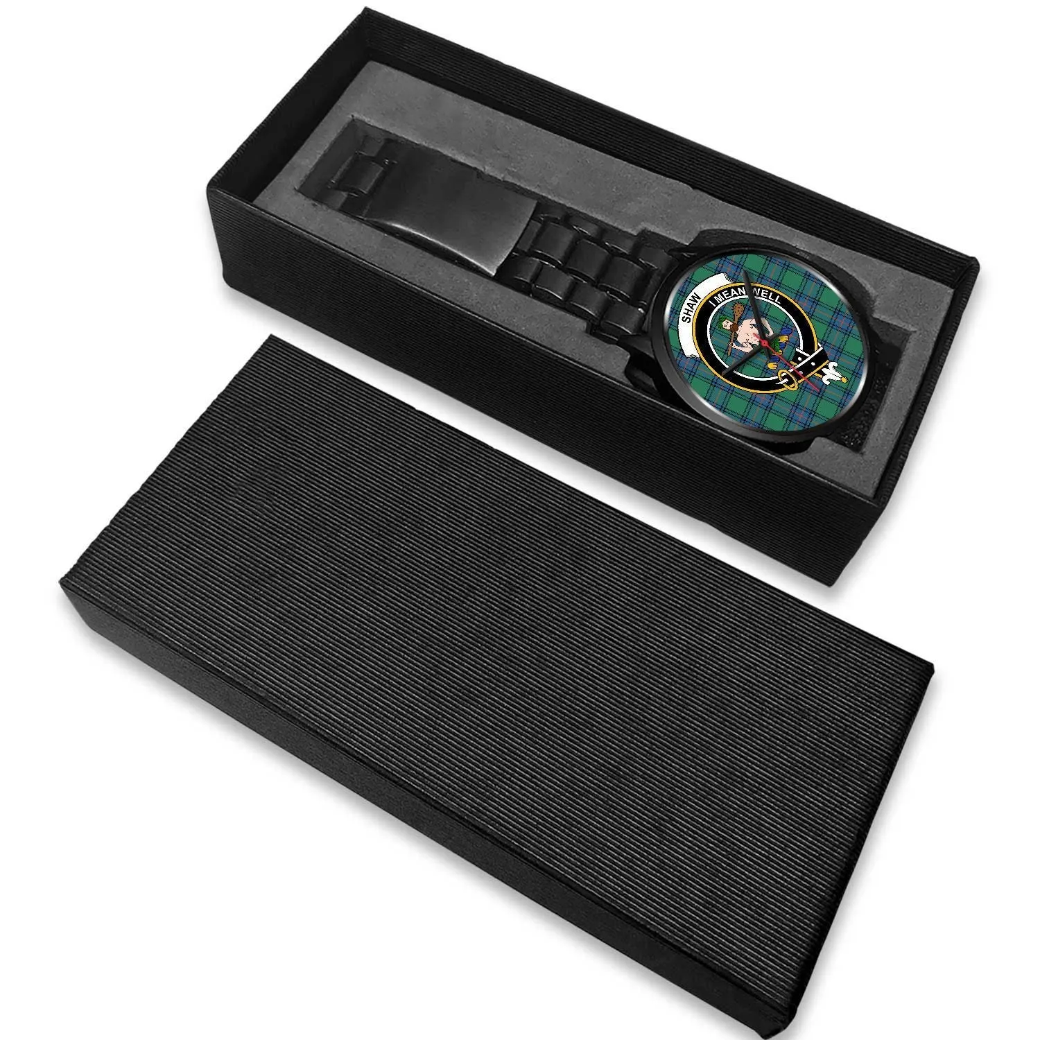 Shaw of Sauchie Clan Badge Tartan Black Watch