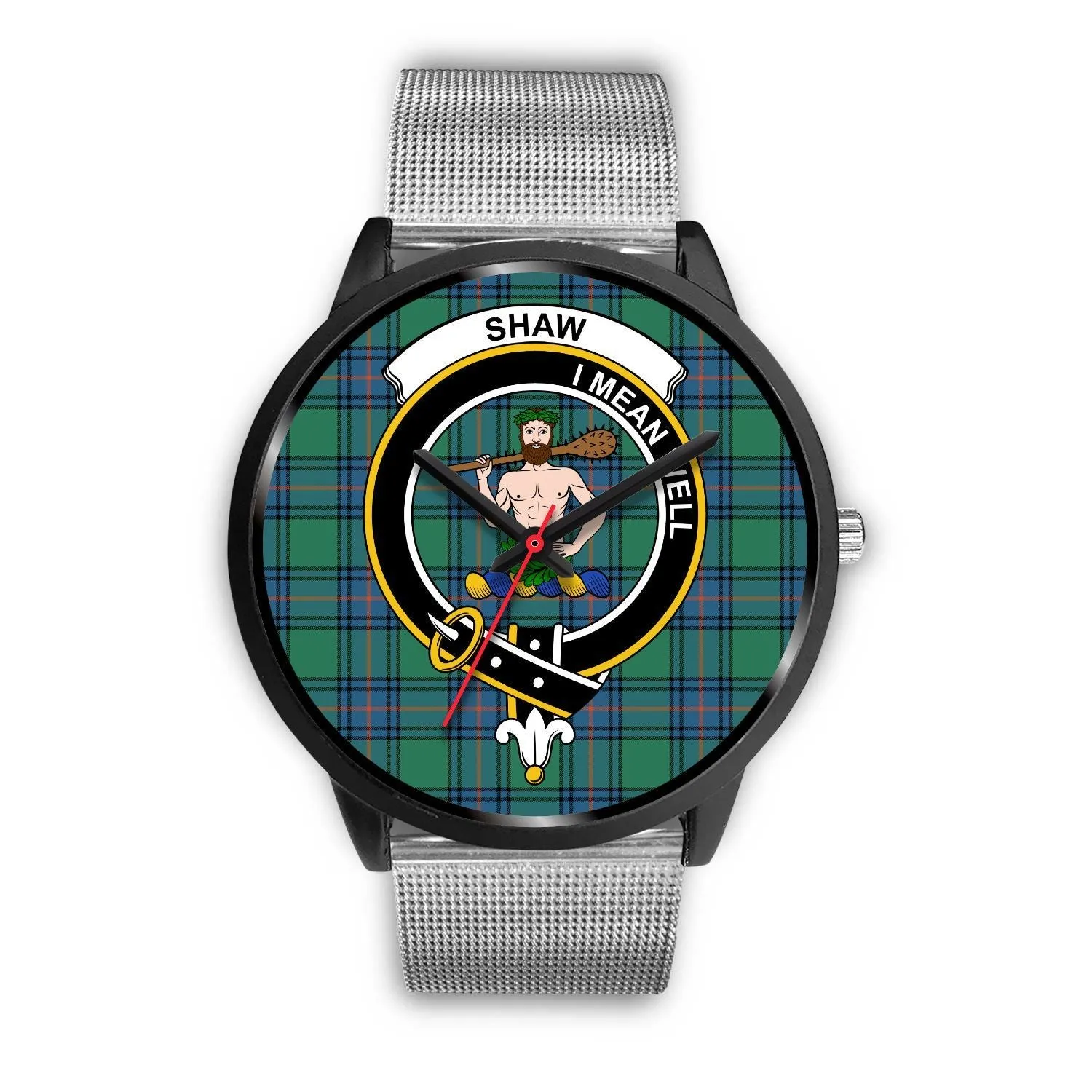 Shaw of Sauchie Clan Badge Tartan Black Watch