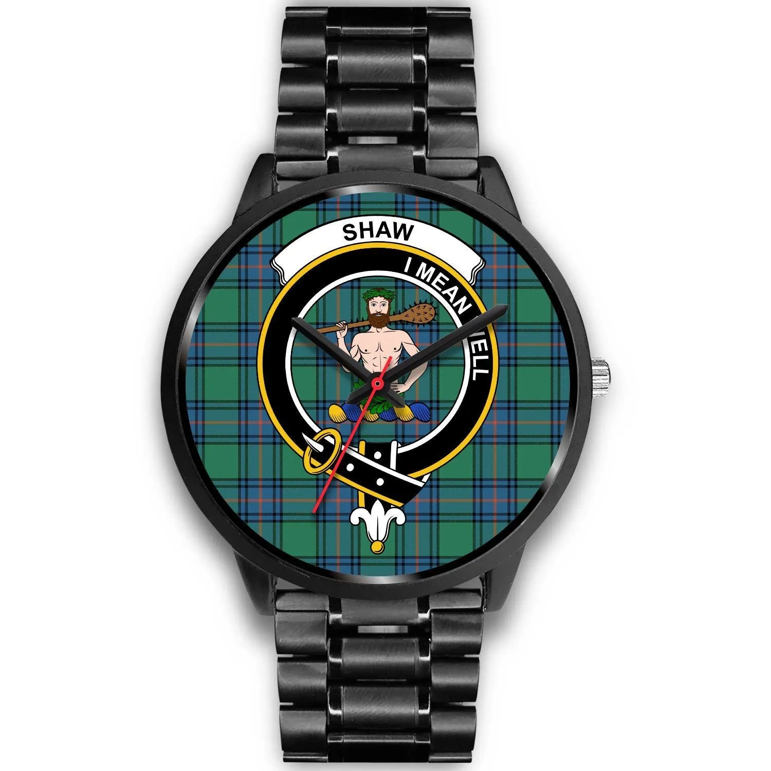 Shaw of Sauchie Clan Badge Tartan Black Watch