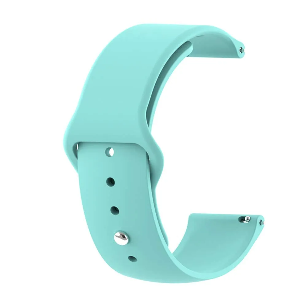 Silicone Button Style Watch Straps Compatible with Xiaomi Redmi Watch 3 Active, Lite & Youth