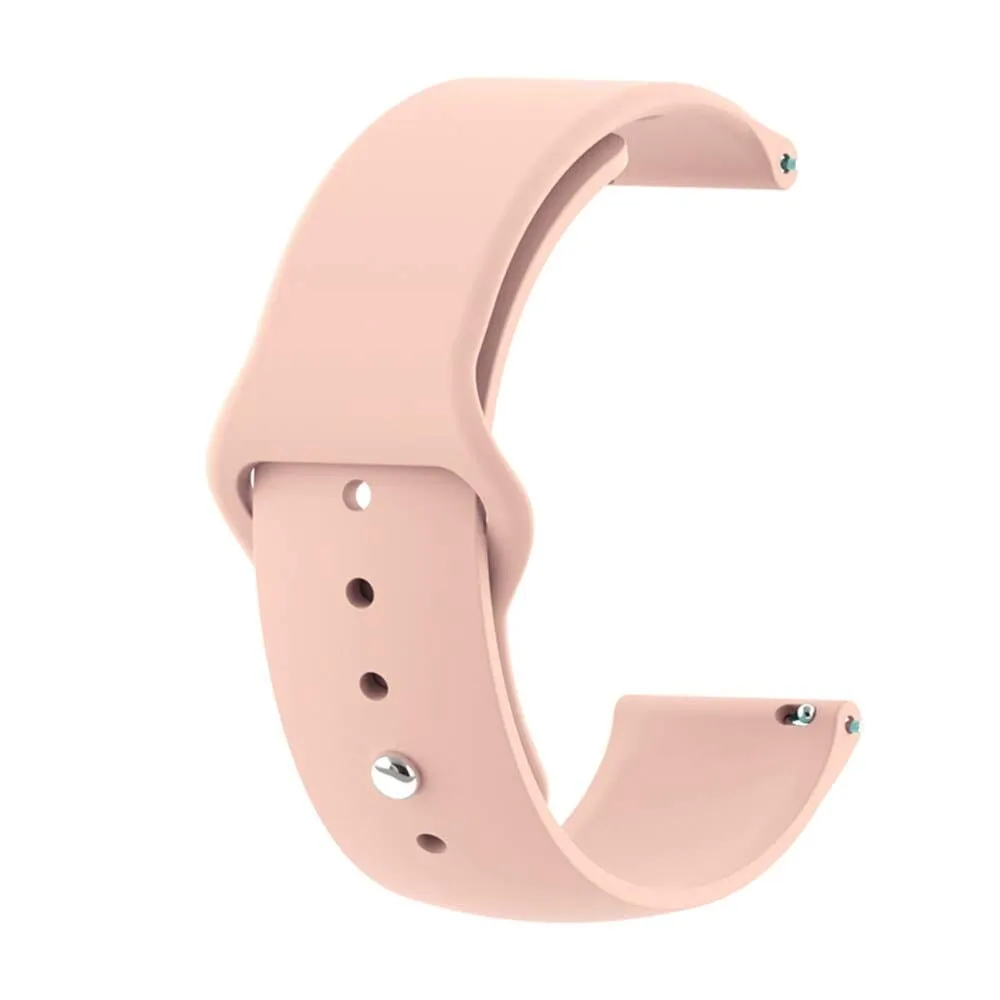 Silicone Button Style Watch Straps Compatible with Xiaomi Redmi Watch 3 Active, Lite & Youth