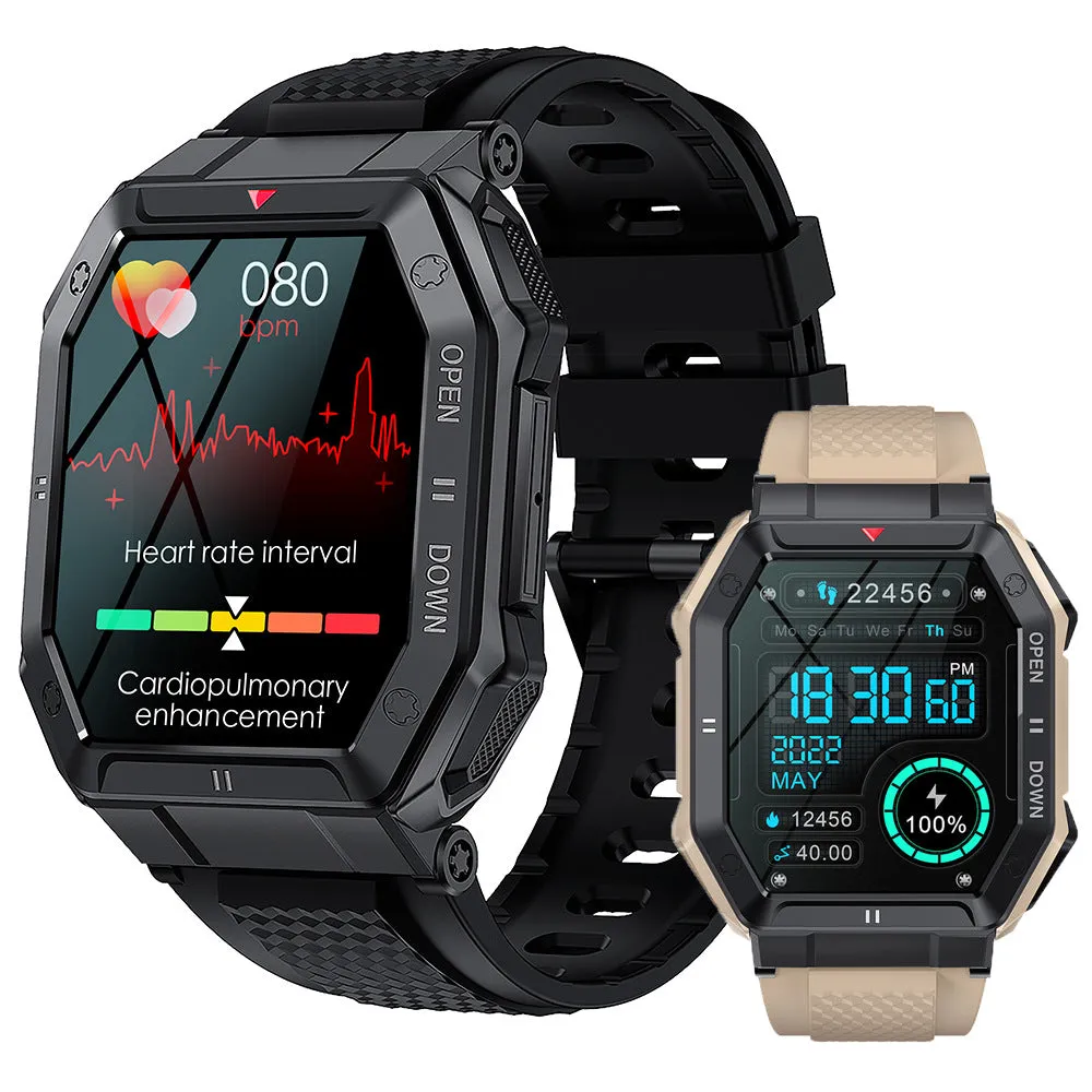 Smart Watch Bluetooth Calling Outdoor Pedometer Sports Three-Proof Heart Rate Blood Pressure Monitoring