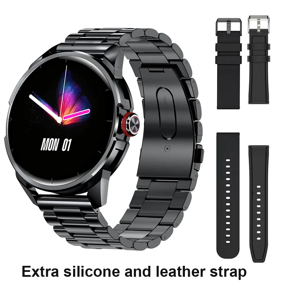 Smartwatch Heart Rate Blood Pressure Monitoring Smart Watch Man IP68 Waterproof for Men 1.32 Inch 360*360 Screen