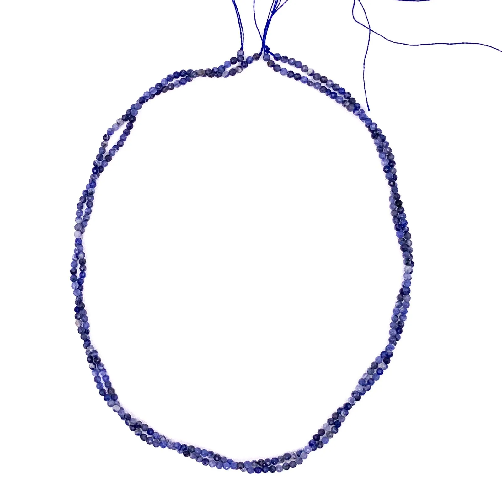 Sodalite 2.5mm Faceted Round Beads