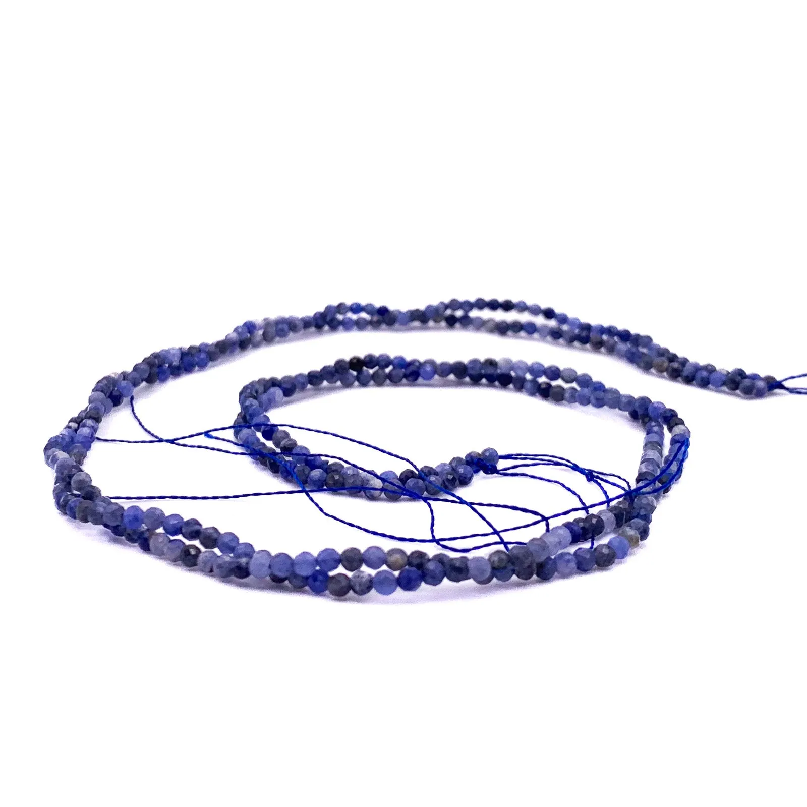 Sodalite 2.5mm Faceted Round Beads