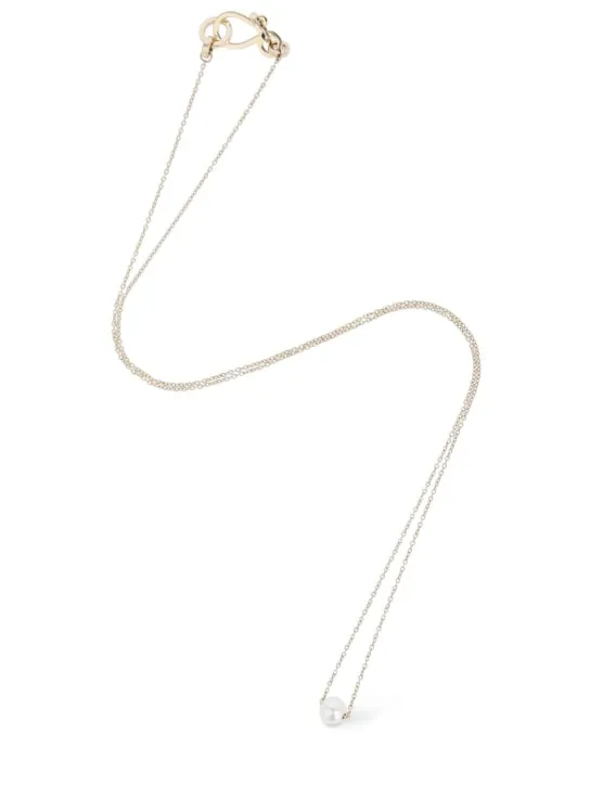 Sophie Bille Brahe   Stella Simple 14kt gold &amp; pearl necklace 