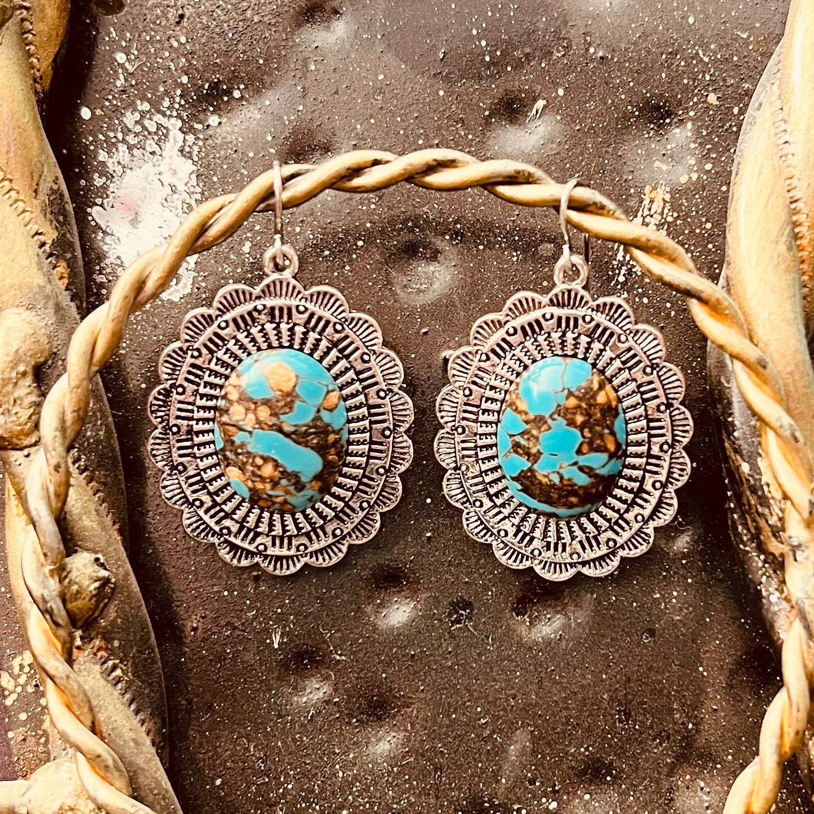 Sophisticated In Turquoise Earrings