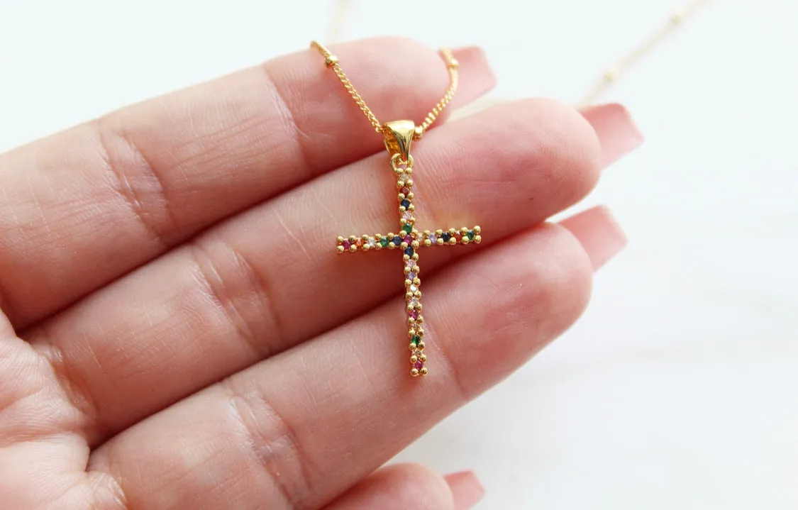 Sparkle Cross necklace