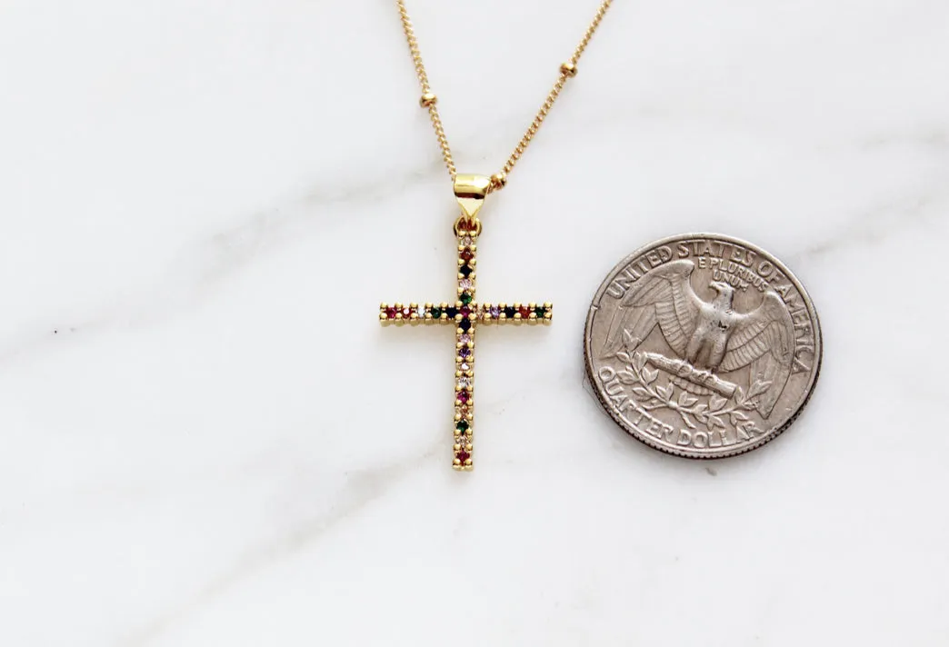 Sparkle Cross necklace