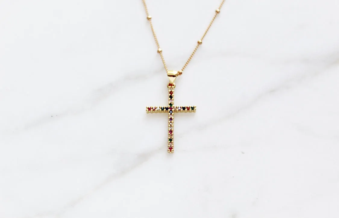 Sparkle Cross necklace