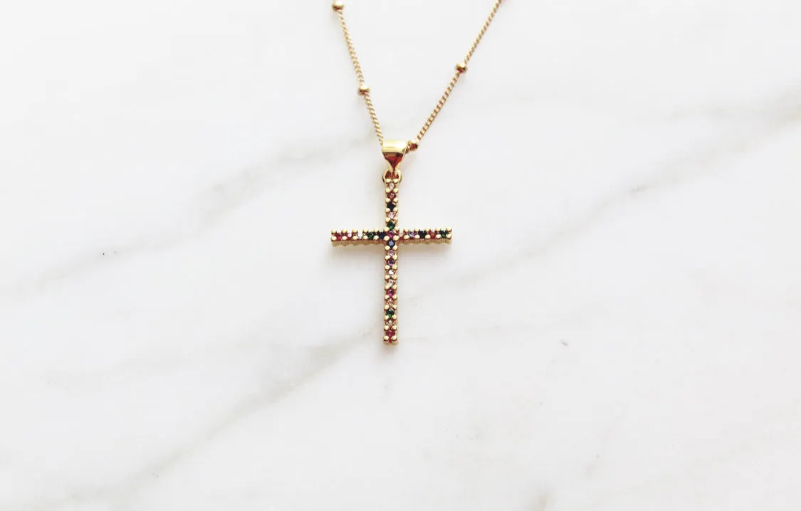 Sparkle Cross necklace