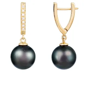 Splendid Pearls 14K Yellow Gold Pearl Earrings HE-155YG