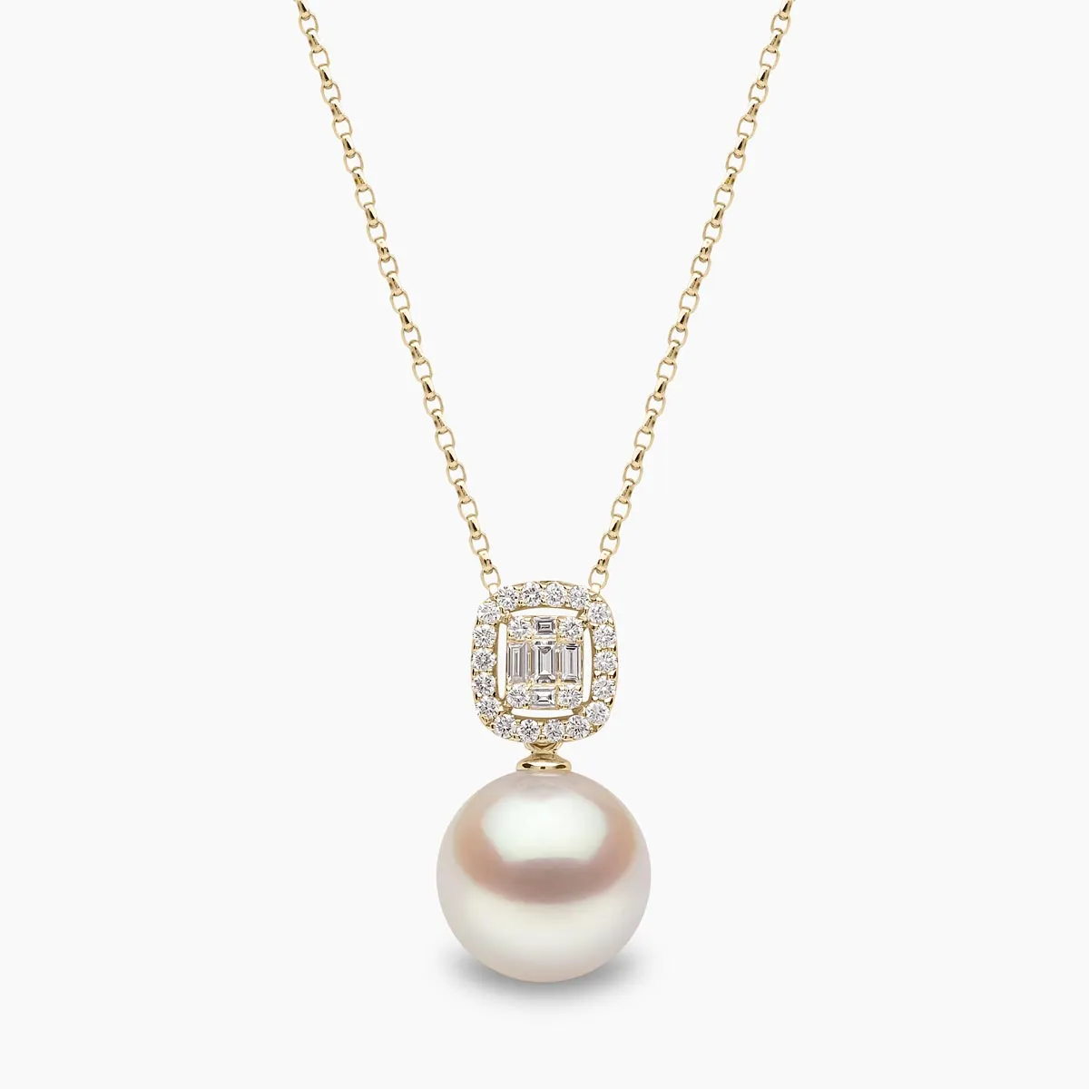 Starlight 18K Gold South Sea Pearl and Diamond Celestial Necklace