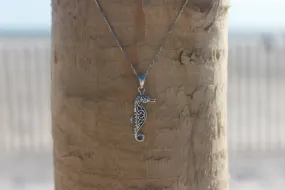 Sterling Silver Seahorse Pendant