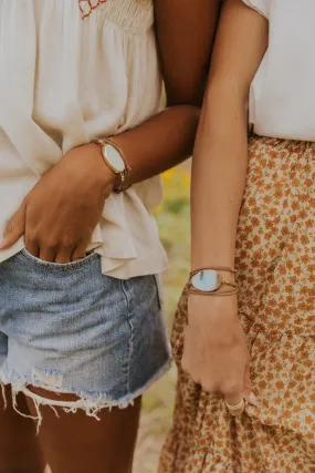 Stone of Courage Suede Wrap Bracelet