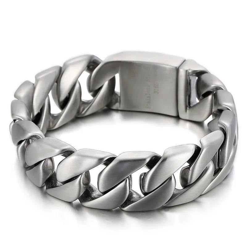 Stylish Personalized Men's Titanium Steel Bracelets for Hipsters