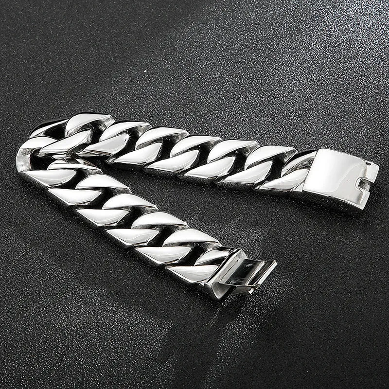 Stylish Personalized Men's Titanium Steel Bracelets for Hipsters