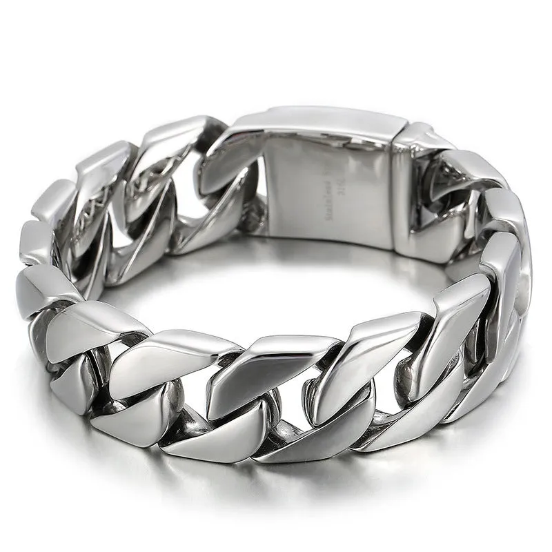 Stylish Personalized Men's Titanium Steel Bracelets for Hipsters