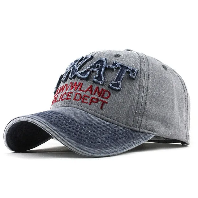 SWAT Department Patched Embroidered Snapback Baseball Cap