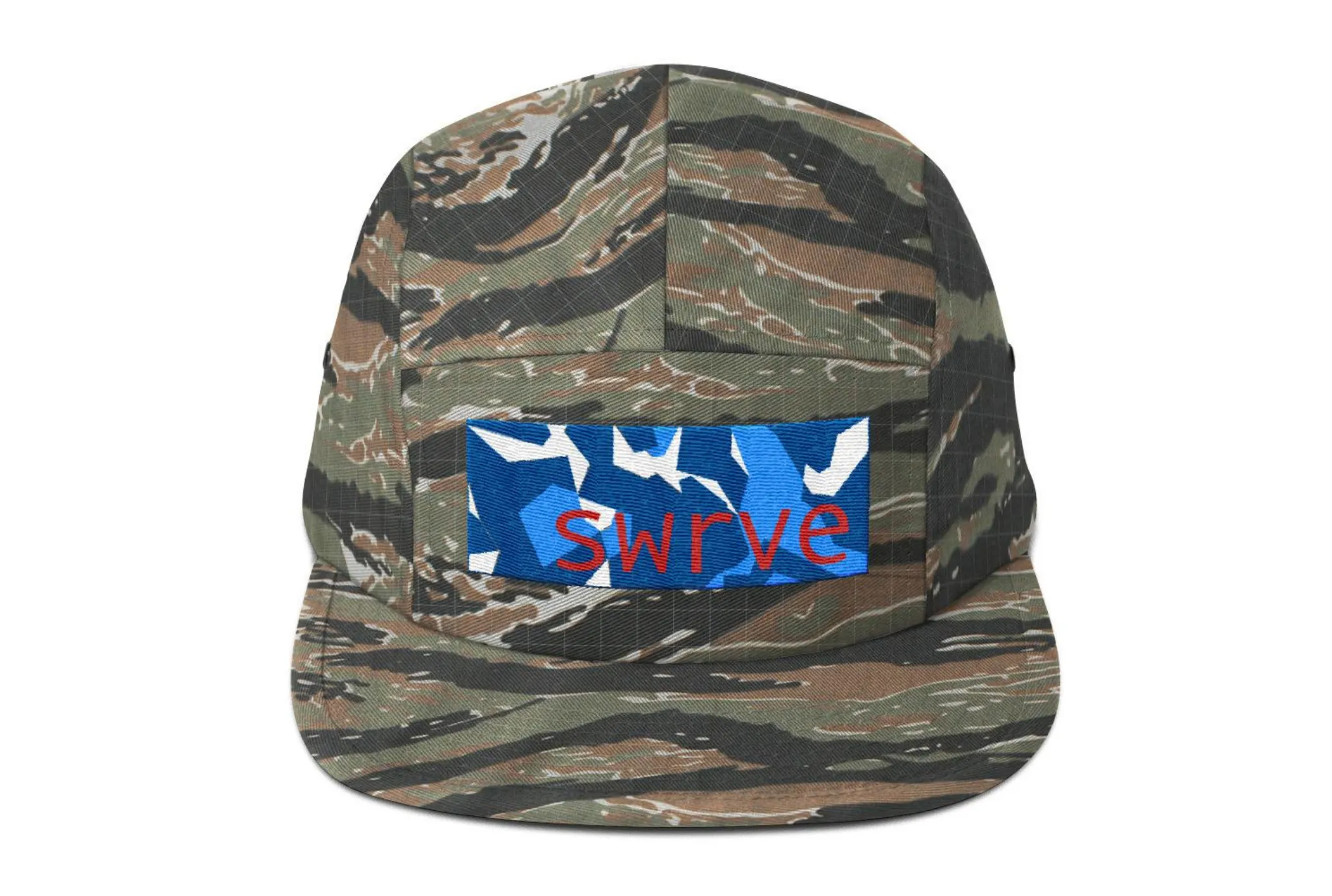 swrve BLUE CAMO embroidered cotton CAMP HAT