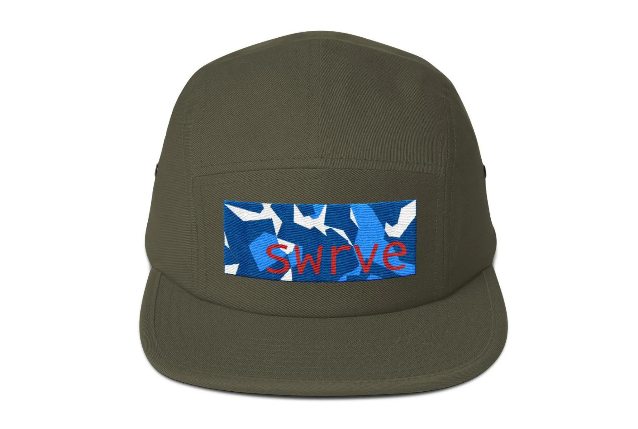 swrve BLUE CAMO embroidered cotton CAMP HAT