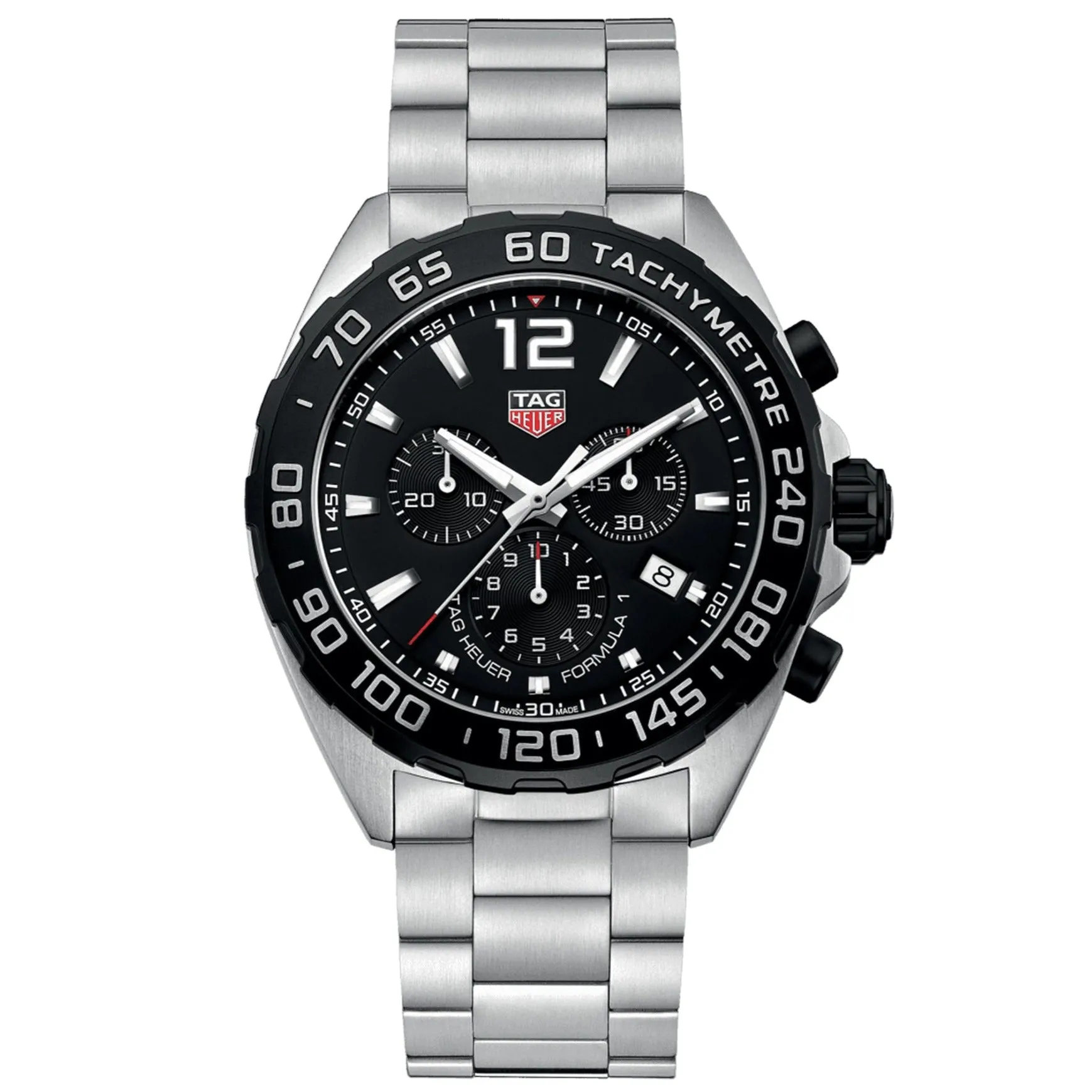 TAG Heuer Formula 1 Men's Chronograph Black Dial and Black Bezel Watch