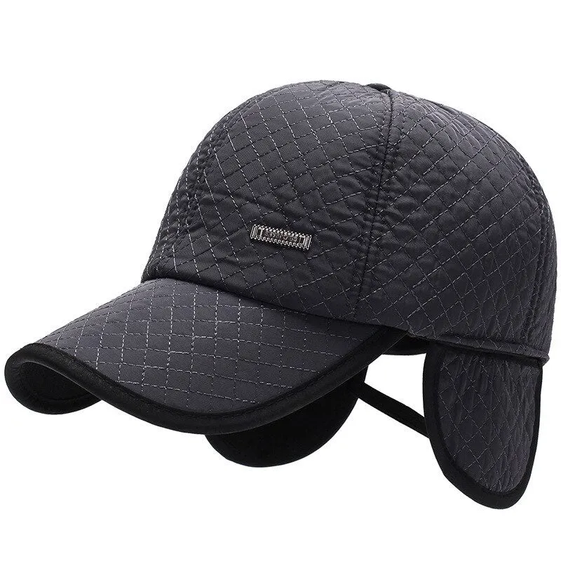 Thicken Warm Winter Baseball Cap Men Cotton Outdoor Trucker Caps Male Women Snapback Hat with Earflaps Gorras Hombre