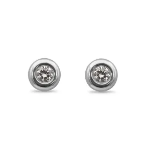 Tiffany Elsa Peretti Diamond By The Yard Earrings - Sterling Silver