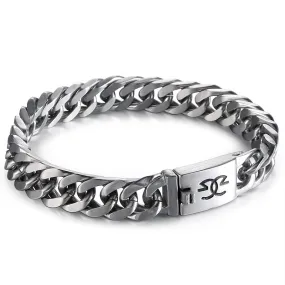 Trendy Korean-Inspired Titanium Steel Bracelet for Men - Hipster Punk Style Stainless Steel Jewelry