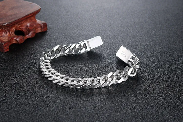 Trendy Korean-Inspired Titanium Steel Bracelet for Men - Hipster Punk Style Stainless Steel Jewelry