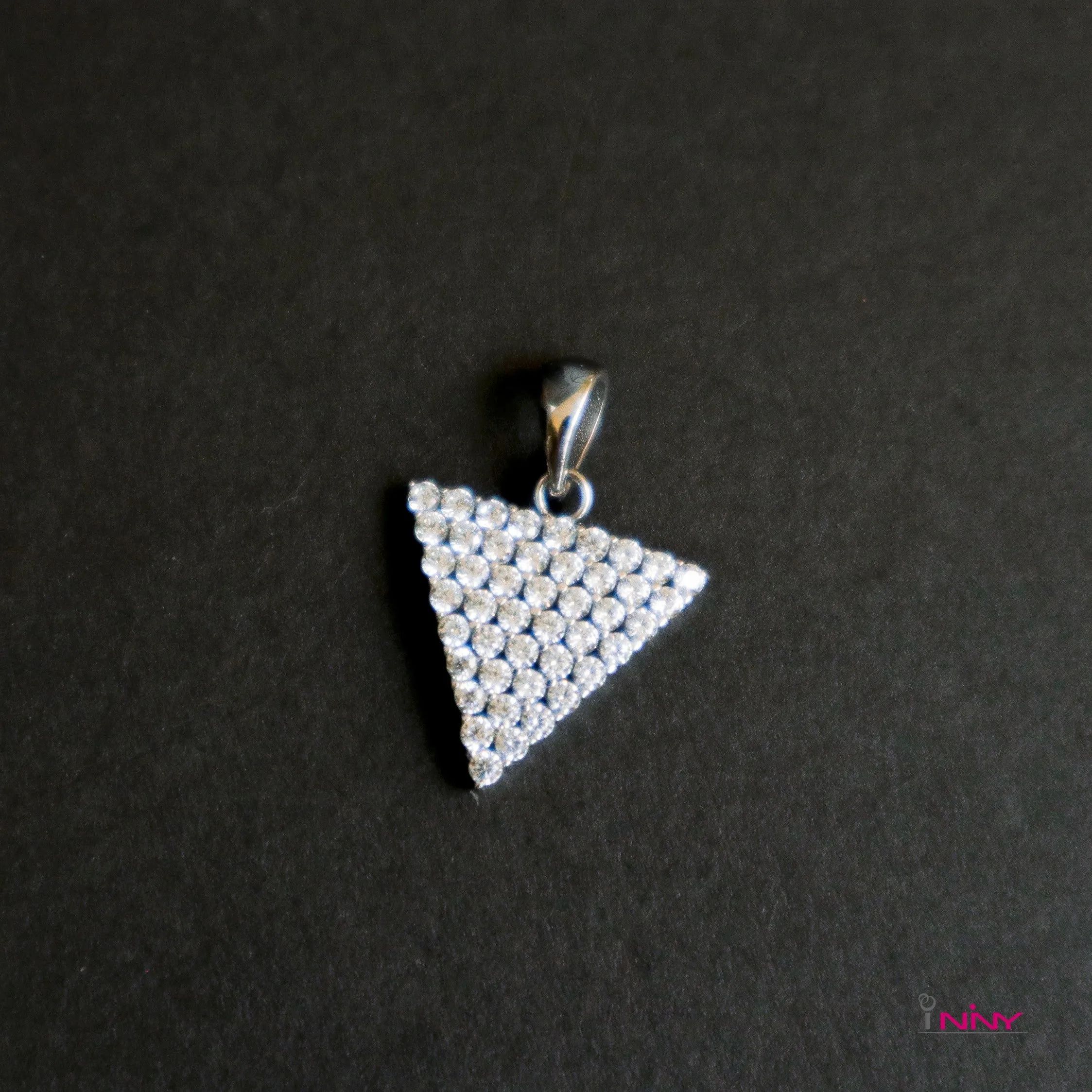 Triangle of CZ Pendant