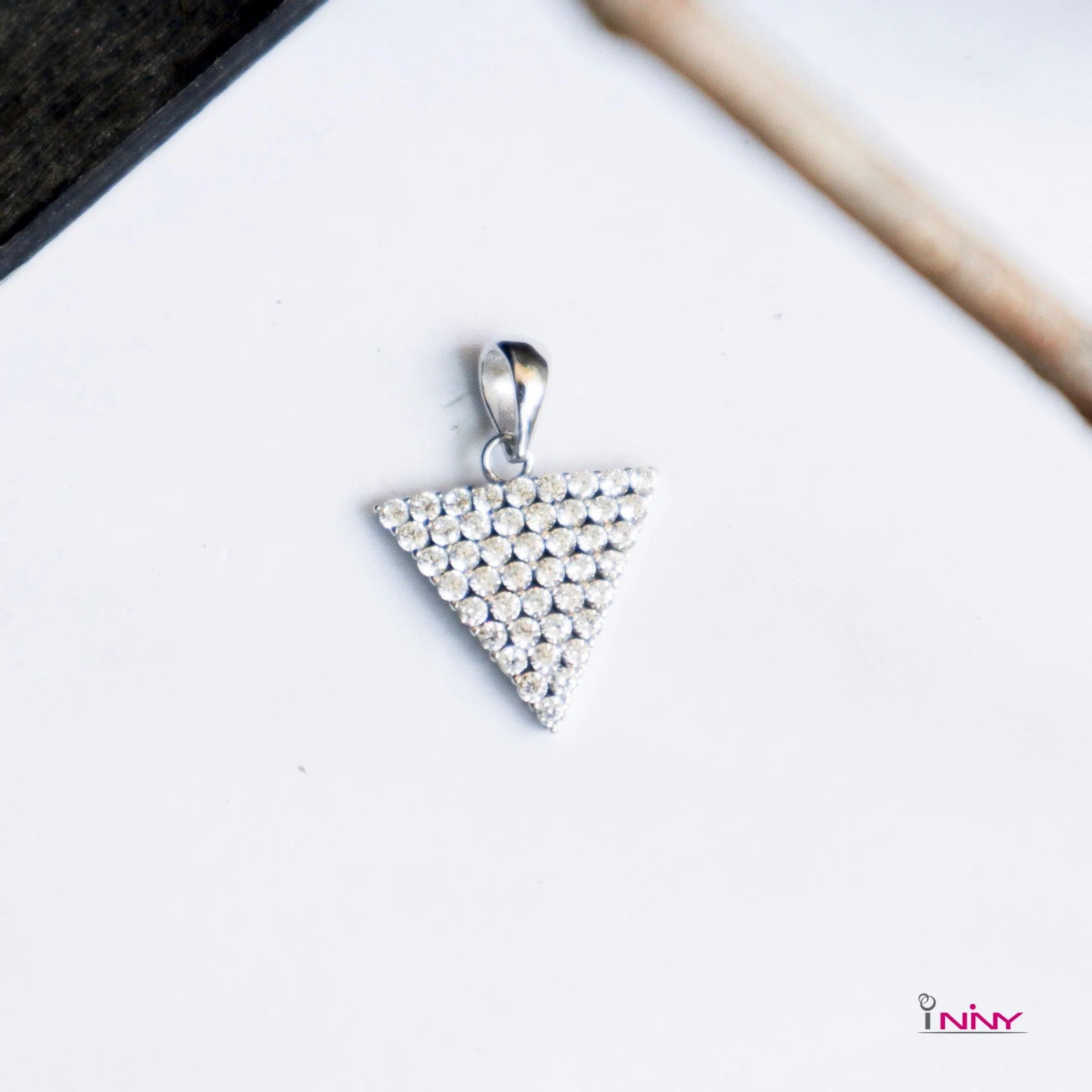 Triangle of CZ Pendant