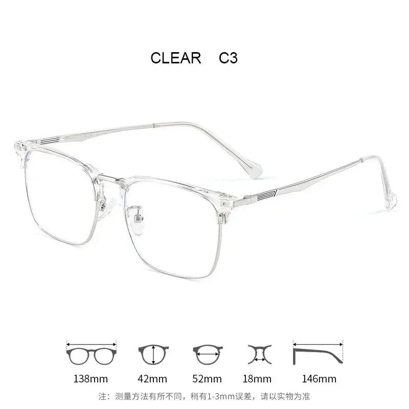 Vicky Mens Full Rim Square Alloy Reading Glasses Ke001