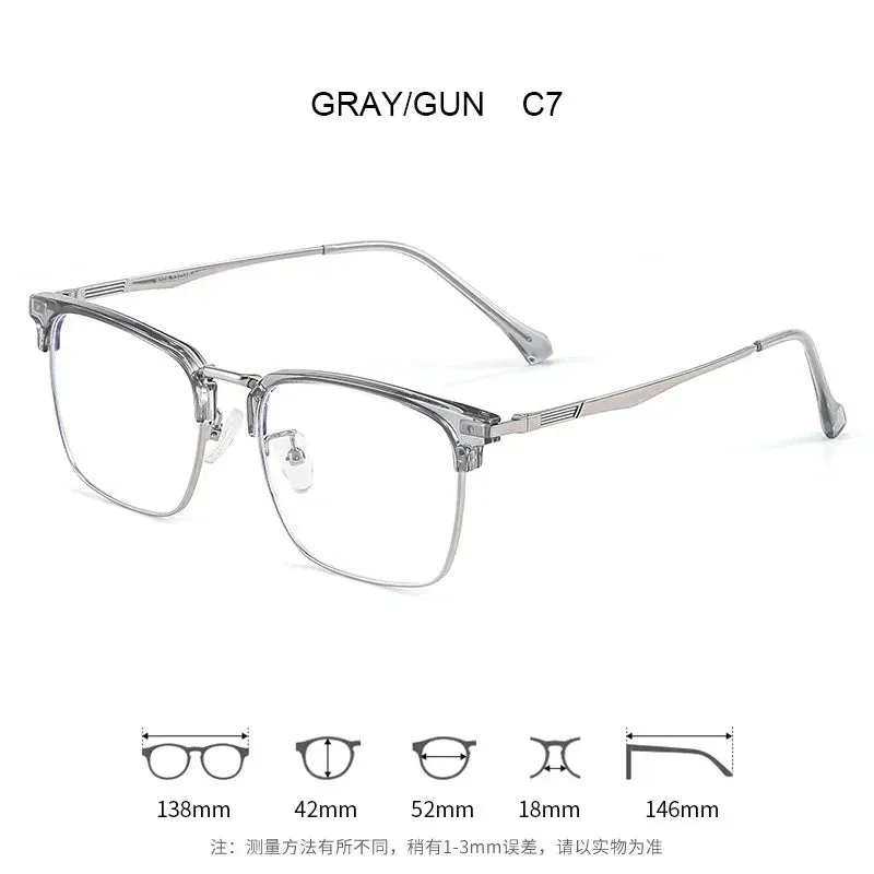 Vicky Mens Full Rim Square Alloy Reading Glasses Ke001