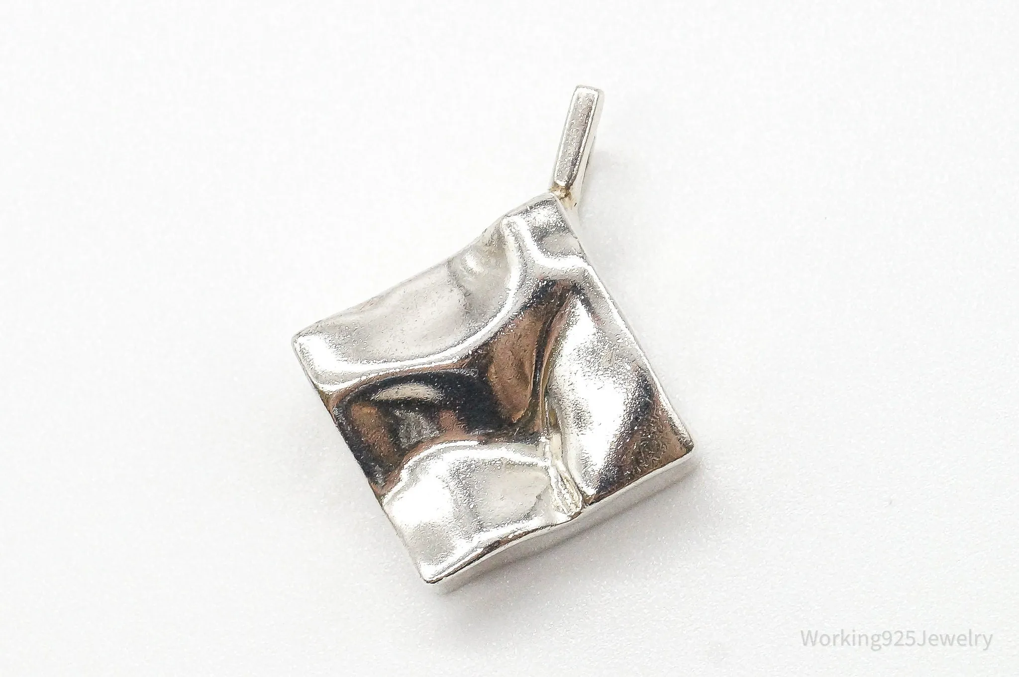 Vintage Galla Modernist Silver Pendant