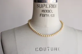 Vintage Mid Century Faux Pearl Necklace