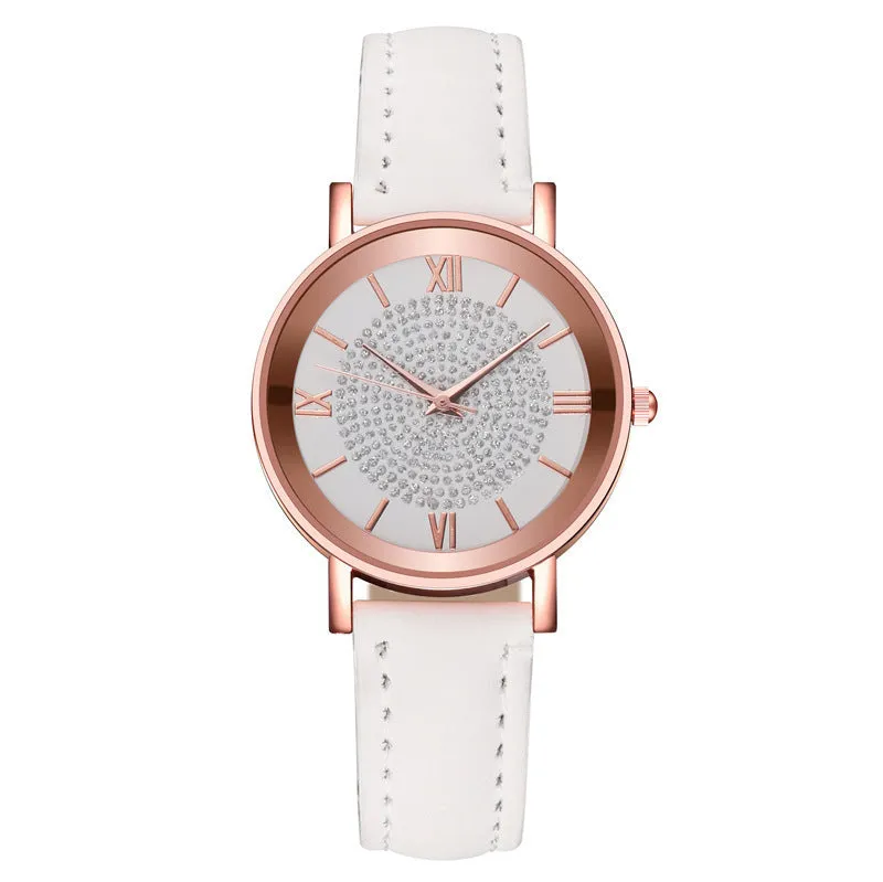 Women's Fashionable Multi-Color Roman Scale Quartz Watch