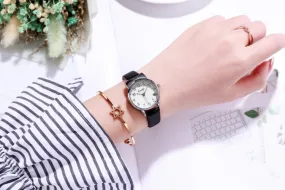 Women's Watch Women's Belt Student Small Cute Wild Fashion Watch Electronic Quartz Watch