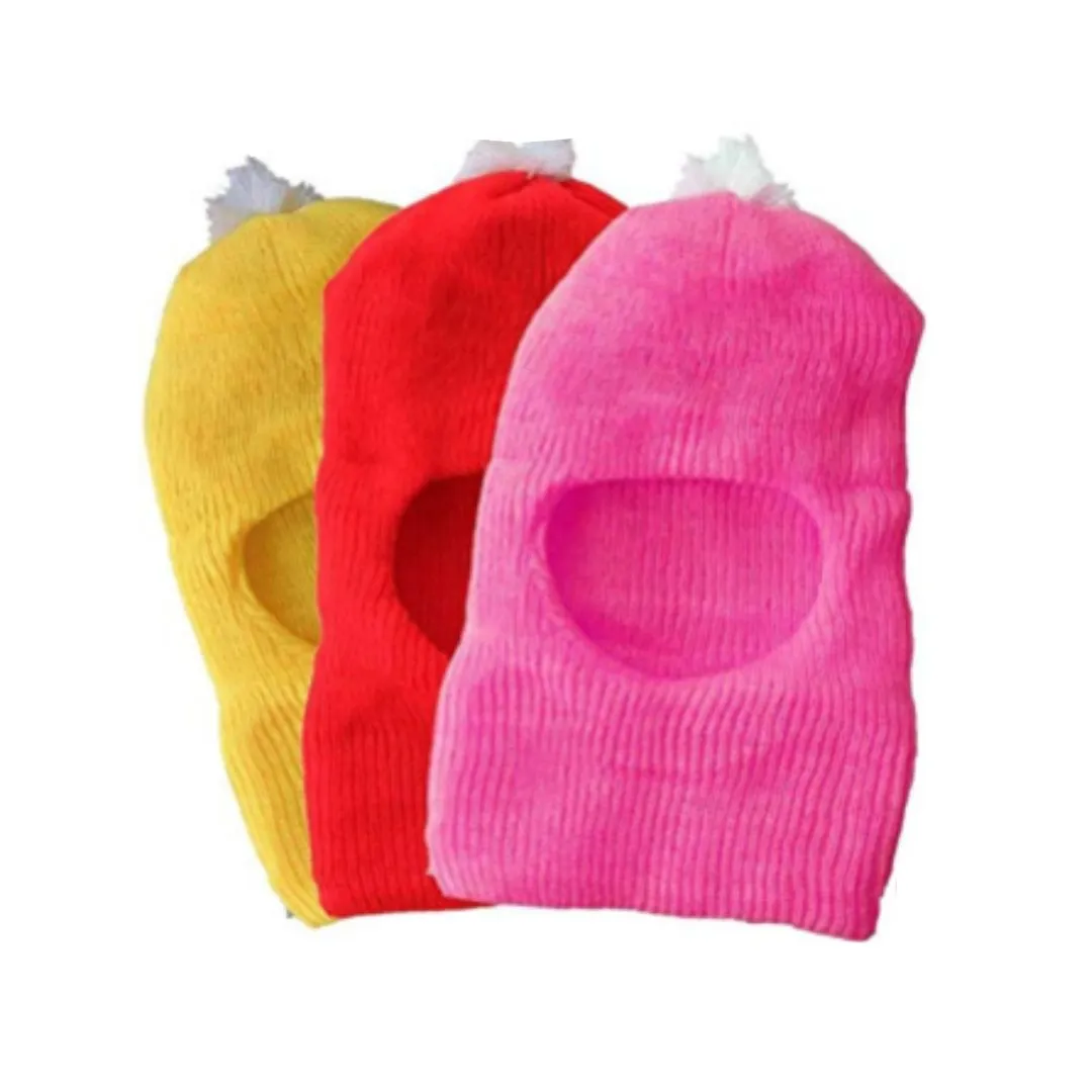 Woolen Monkey Cap For Kids (Colour And Design May Vary)