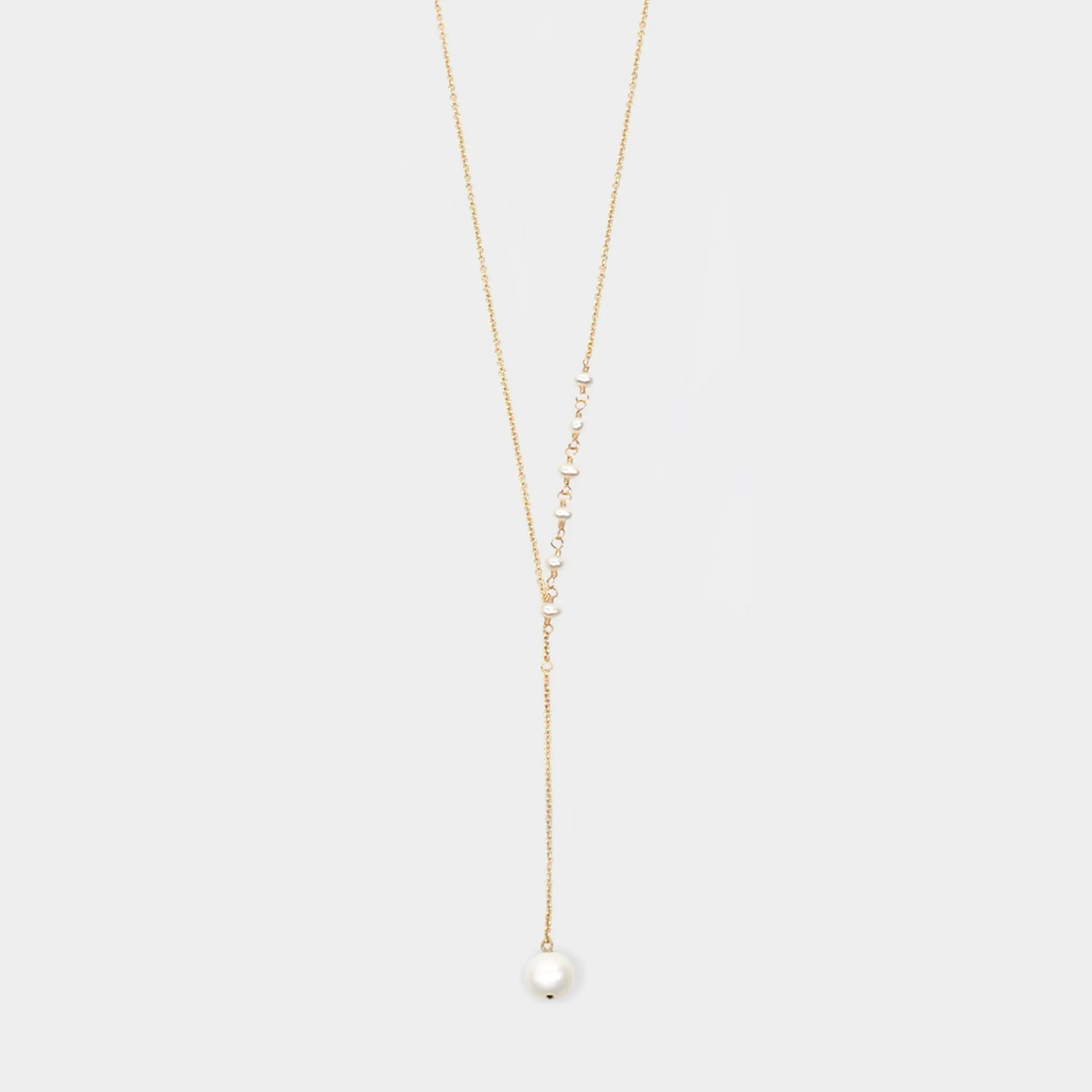 Y Shape Necklace: Pearl