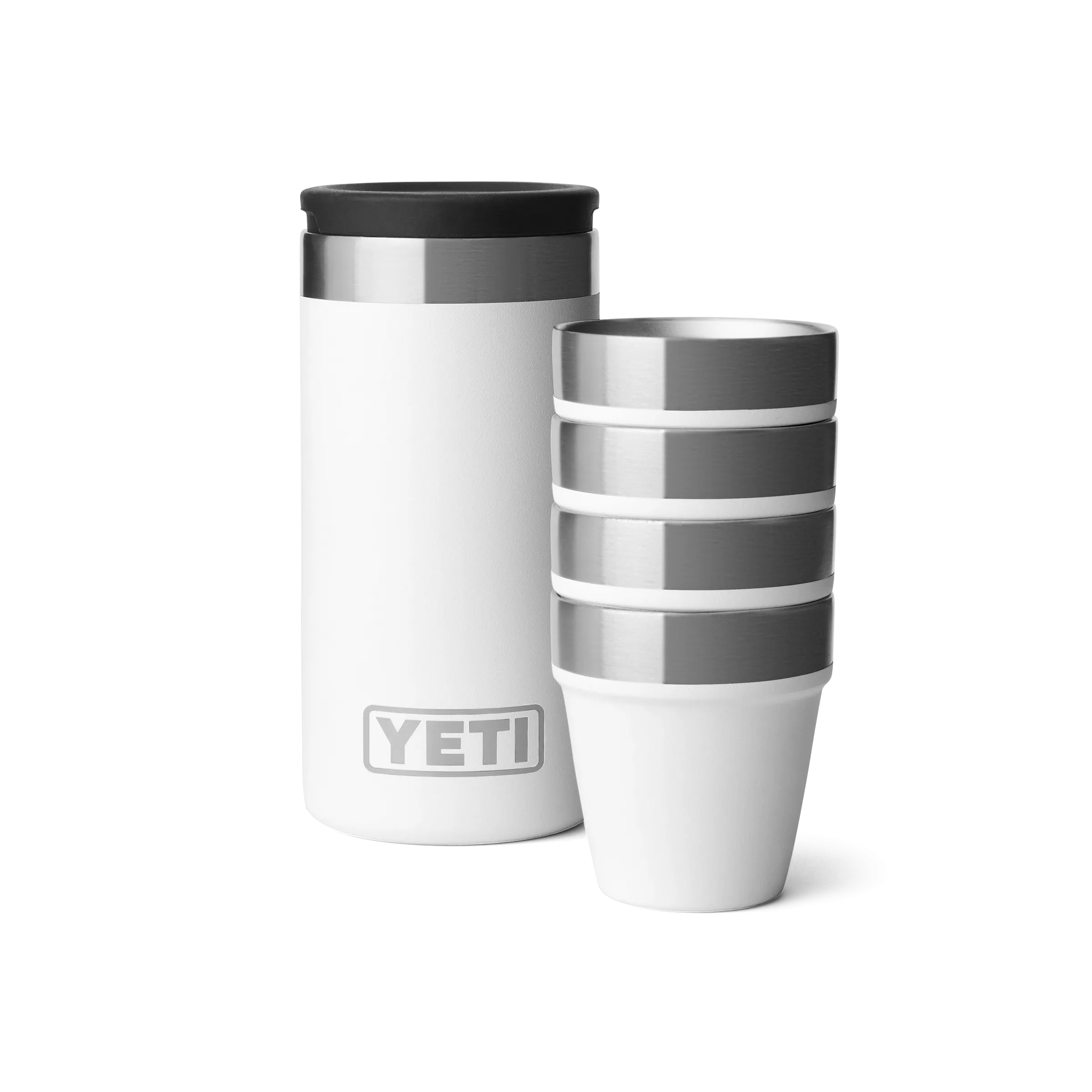 Yeti Shot Glasses & Case - White