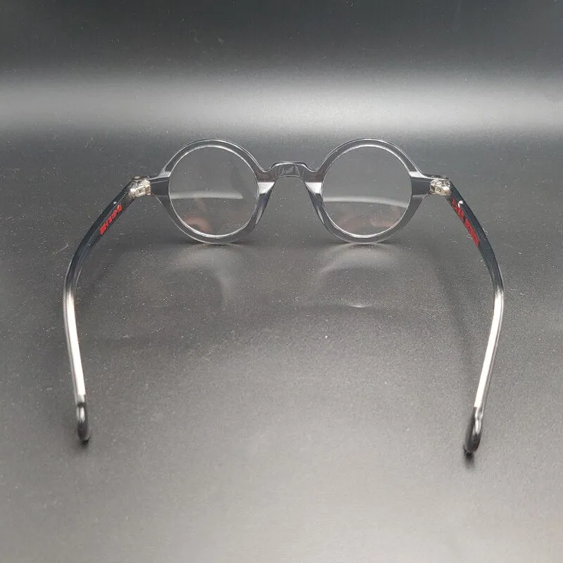 Yujo Unisex Full Rim Small Round Reading Glasses Acetate B0026