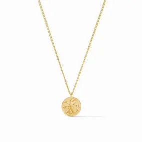 Zodiac Delicate Necklace - Aquarius - Cubic Zirconia